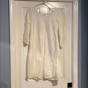 White lace dress